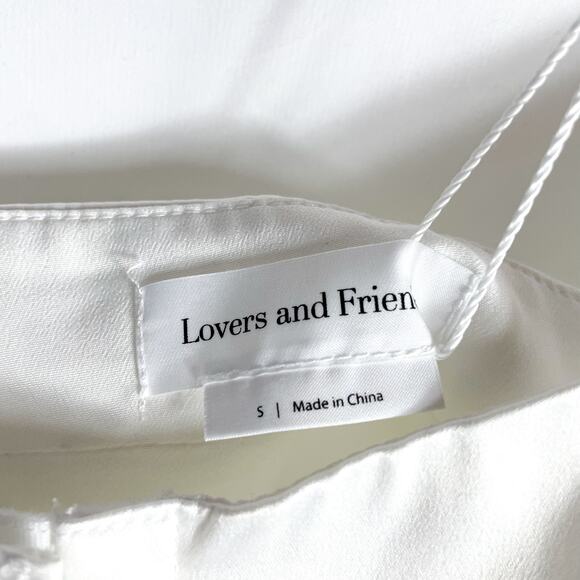 Lovers & Friends Troy Crop Top White Sleeveless Tank Corset‎ Bustier Sz S - Picture 10 of 12